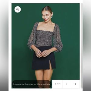 Few Moda Kourt Walter Top in Black Floral